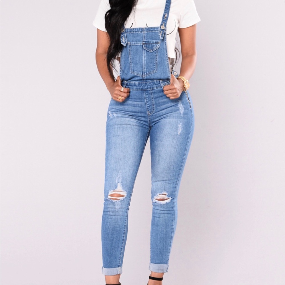 Through the daylight overalls - Denim